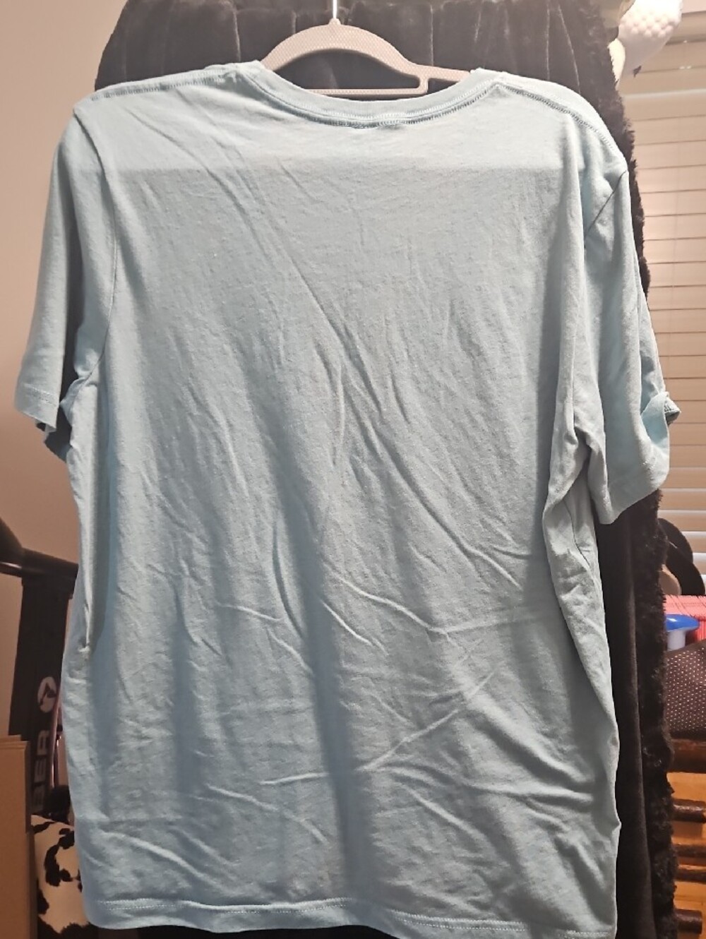 Light Blue Graphic T-Shirt - "He Is Risen, He Is Alive" - Picture 4 of 4